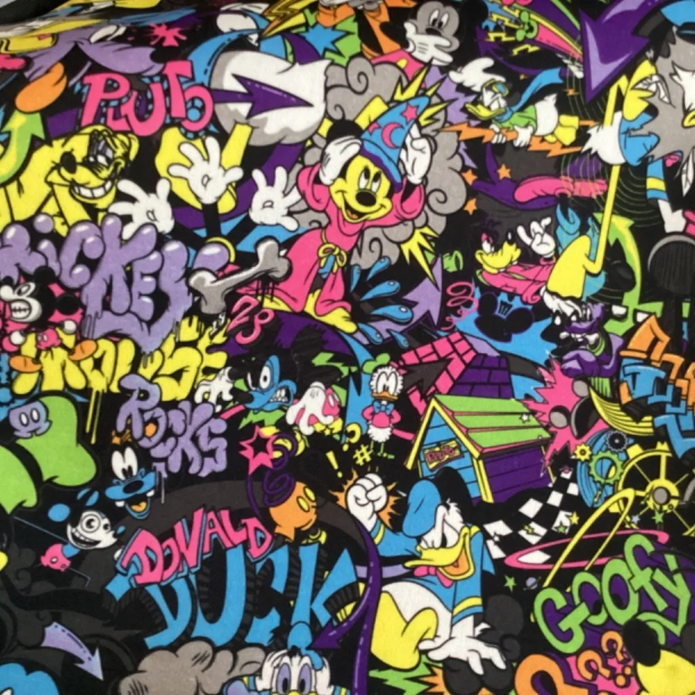 Disney reversible Laptop case black & multi color